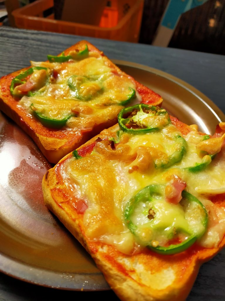 今日のえごま油「ピザトースト」
